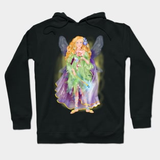 fairy flower fairy with magic wand Hoodie